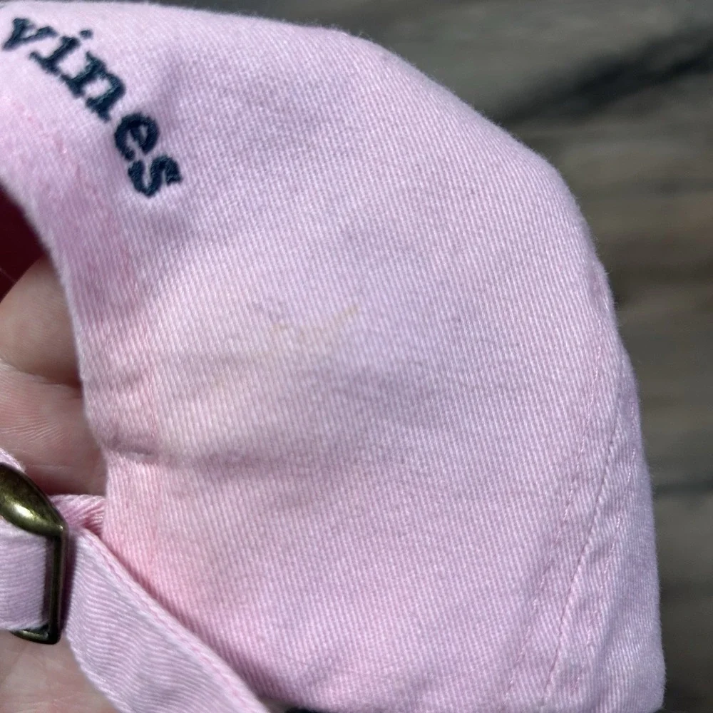 Vineyard Vines Hat Cap Adult Pink Whale Strapback OSFM‎ Preppy Cotton Adjustable